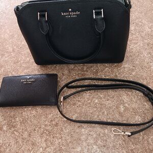 Kate Spade Crossbody Black Purse With Matching Wallet